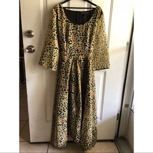 Boho Leopard Maxi Dress